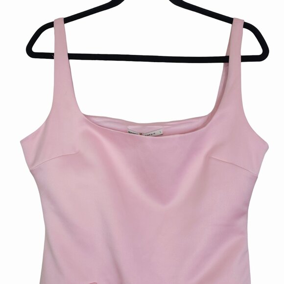 House of CB Cosette Mini Dress Rose Shadow Satin Sleeveless Size L - Picture 5 of 11